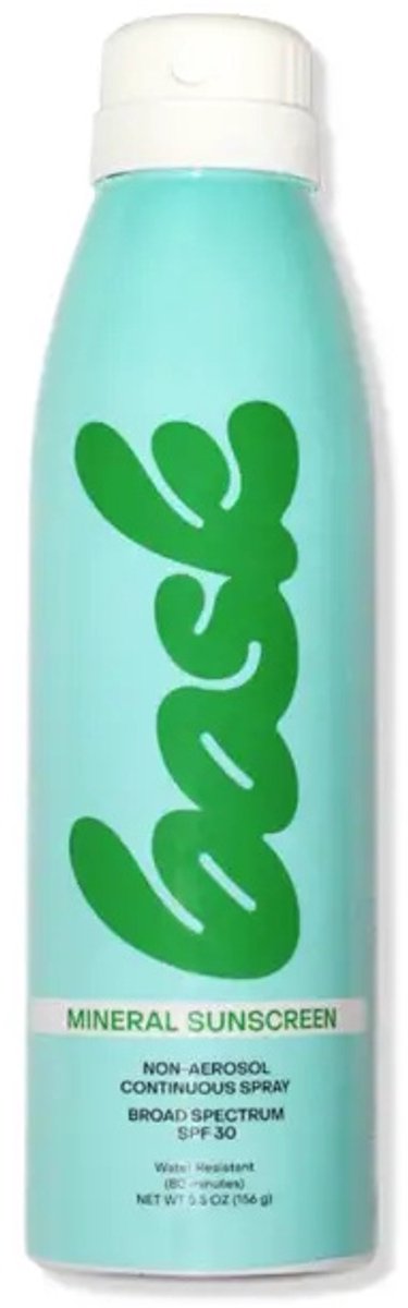 Bask SPF 30 Minerale Non-Aerosol Spray - AMICI Cosmetics - Zonnebrand - Natuurlijke zonnebrand - Zonnebrandcreme - Vegan & Reef-Friendly – Geschikt voor Gevoelige Huid – Waterresistent - Minerale Zonnebrand