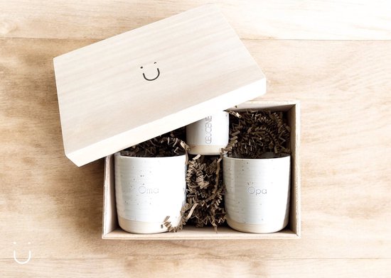 Annonce des parents de coulis - Coffret cadeau - Sachets en céramique