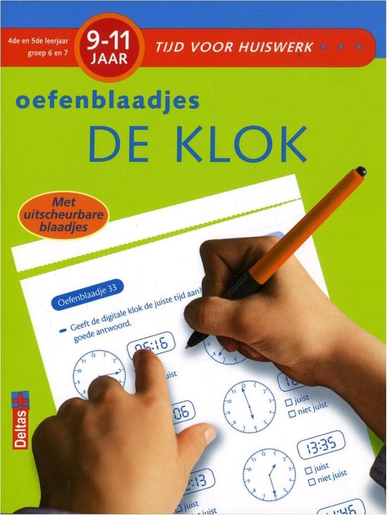 Tijd voor huiswerk - Oefenblaadjes de klok 9-11 jaar Oefenbl ... - cover