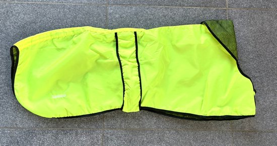 Manteau pour chien Cavlicious® Coolmax - imperméable pour chien - chien de chasse lévrier - jaune fluo - M