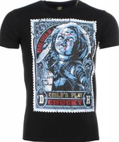 T-shirt - Chucky Poster Print - Zwart