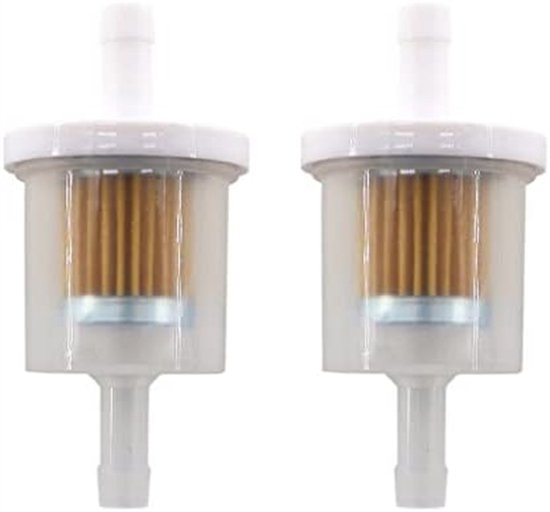 2X 07-107 Filtre à Carburant Essence Pour John Deere AM108356 Briggs Amp Stratton 493629 Amp 691035 Tecumseh 34279a Avec 6mmx9mm Tuyau 83166189