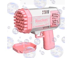 SEVENMOON® LED Bubble Bazooka - Bellenblaas Geweer met 1000 Bubbels en Kleurrijke LED Lichten - Roze