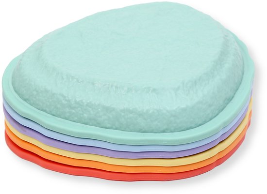 Buxibo Stapstenen - Stapstenen Speelgoed - Rivierstenen - Educatief & Sensorisch Speelgoed - Veelkleurig - Set van 6 van Merkloos — afbeelding 3