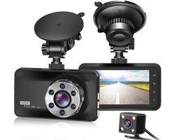 CRLYN® Dashcam voor Auto - Dual - Camerabewaking - Full HD - Zwart