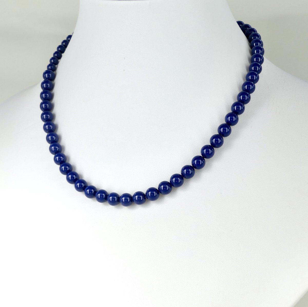 KAYEE - Parelketting van Swarovski parels - lapis lazuli - 45cm