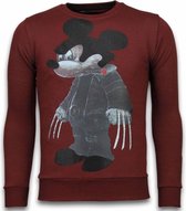 Bad Mouse - Rhinestone Sweater - Bordeaux