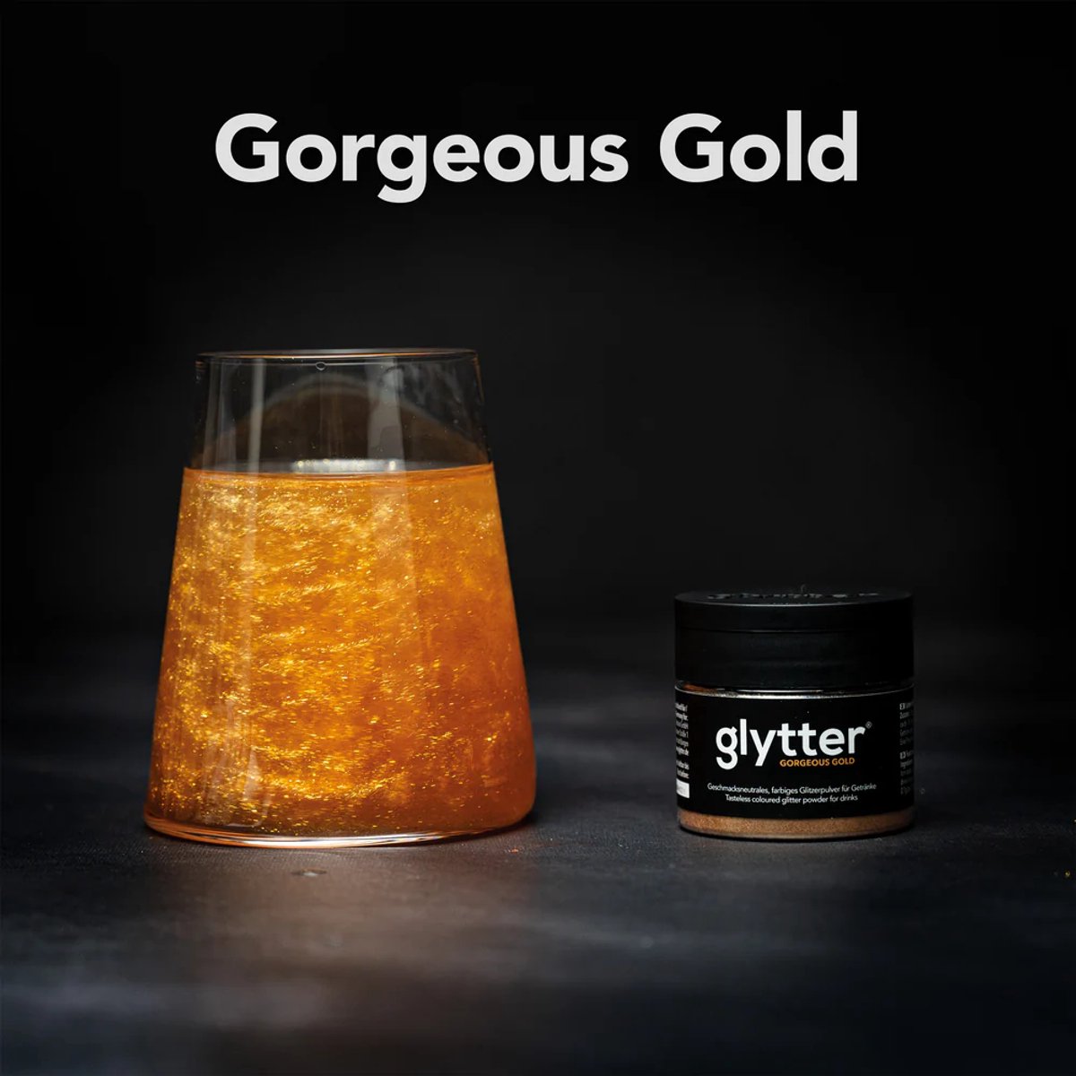 Glytter® - Goud Drinkbaar Glitterpoeder - Eetbare Glitter voor Dranken & Vloeistoffen