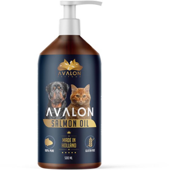 Avalon Petfood - Huile de saumon écossais Pure - Chien et chat - 500 ml