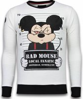 Bad Mouse - Rhinestone Sweater - Wit
