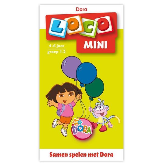 Afbeelding van het spel Loco Mini - Boekje - Samen spelen met Dora - Groen 4-6jr - Groep 1-2