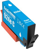 Inktcartridge geschikt voor HP 924 XL | 1x Cyaan geschikt voor HP 924 EvoMore - 924E - HP OfficeJet Pro 8120 - 8122 - 8123 - 8125 - 8128 - 8130 - 8132 - 8133 - 8134 - 8135