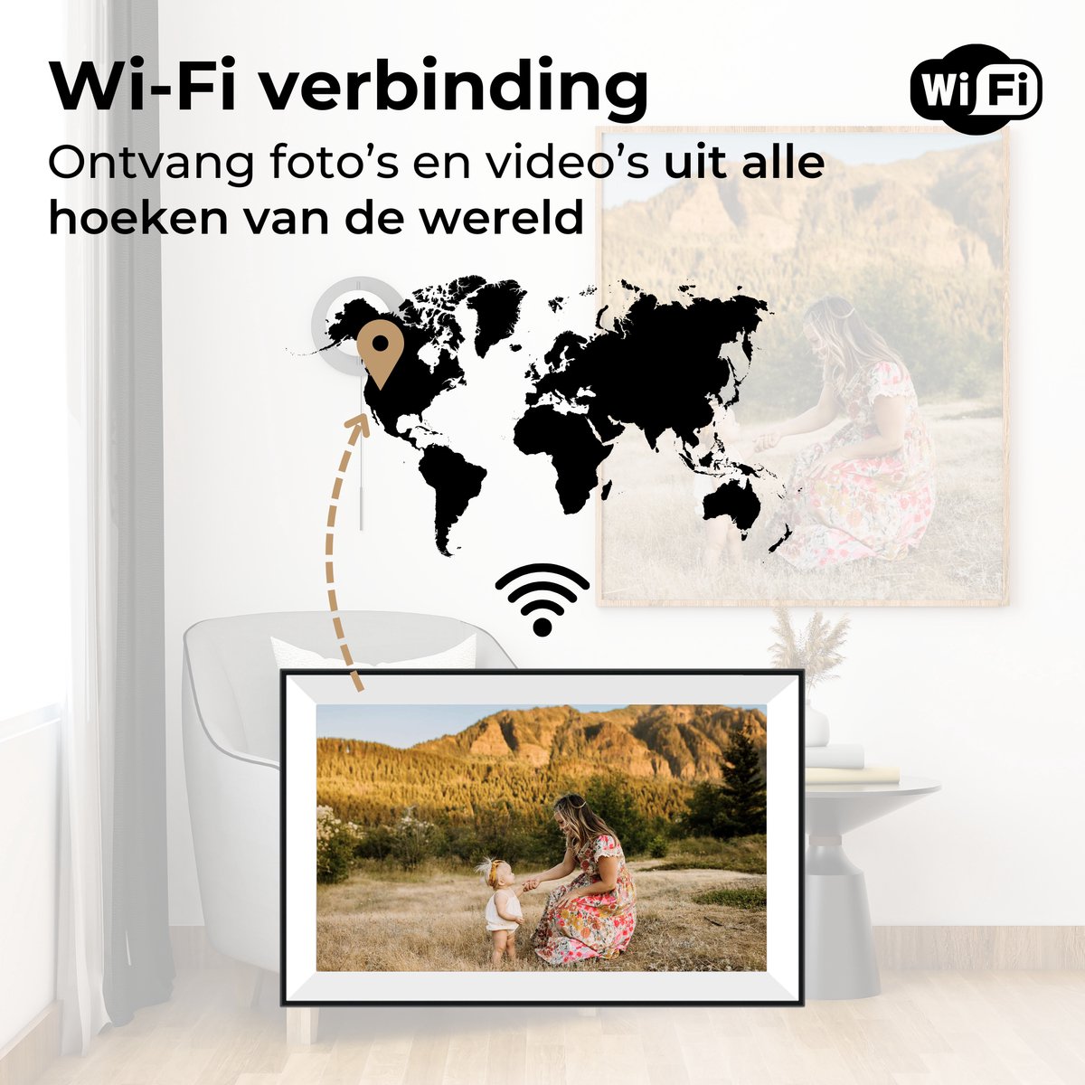 Naevy Digitale Fotolijst 10.1 Inch - afbeelding 3
