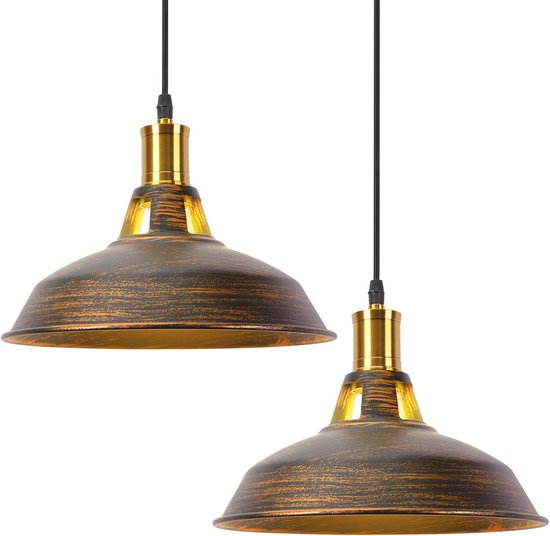 Lichte kroonluchter modern E27 zwart industriële stijl