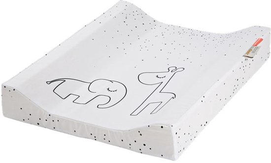 Done by Deer - Changing pad, Dreamy dots, white
