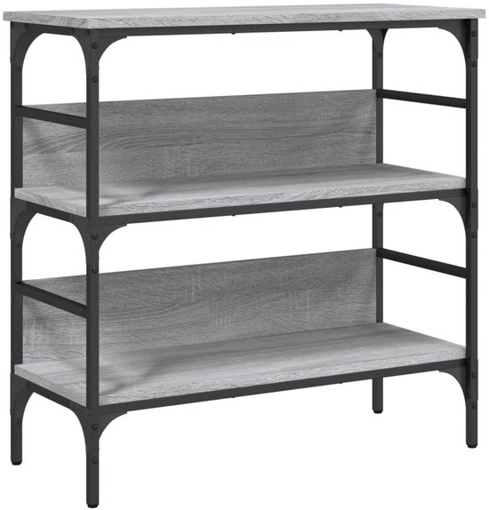 vidaXL Wandtafel 110x35x80 cm hout grijs | Leen Bakker vidaXL Wandtafel 110x35x80 cm hout grijs | Leen Bakker