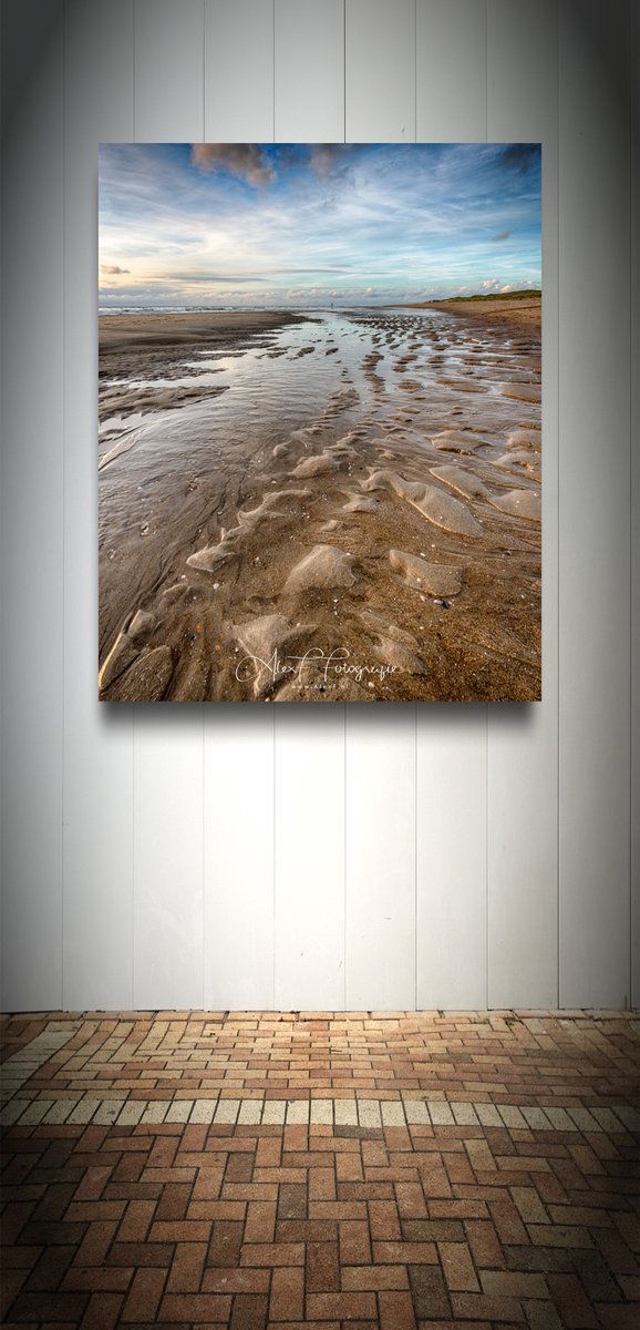 Alex F Fotografie Foto op Canvas - Strand AlexF051 – Formaat 100 x 120cm - Wanddecoratie - Muurdecoratie woonkamer - Slaapkamer decoratie - Kamer accessoires - Schilderijen op canvas multi