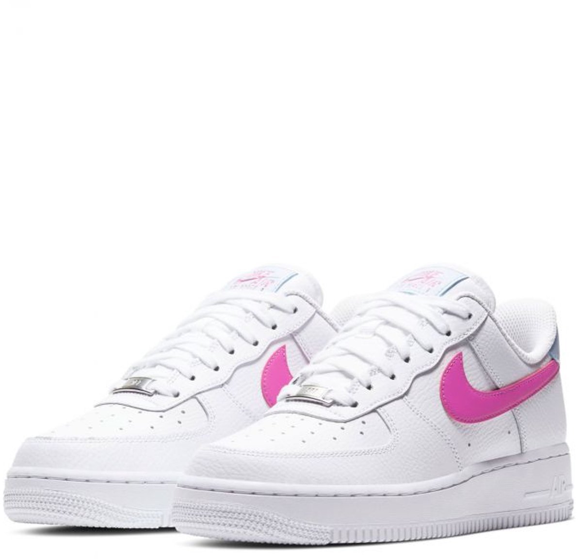 pink and white womens air force 1
