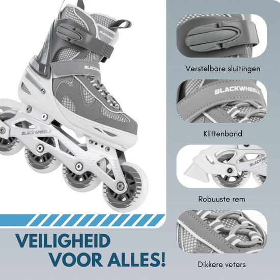 Dynamic Inline Skates - Three-wheeled skates with aluminium frame, ABEC