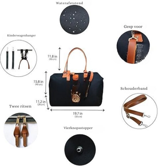 BABYSİ Exclusive 3 Piece Hospital Baby Bag Mother Bags for