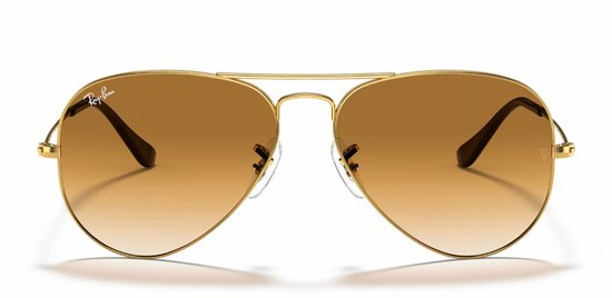 Ray-Ban RB3025 001/51 Aviator Unisex Zonnebril - Goud/Lichtbruin van Ray-Ban — afbeelding 2