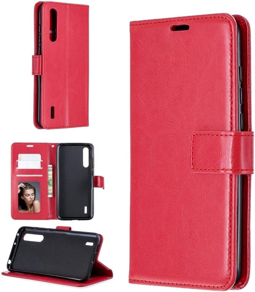 Portemonnee Book Case Hoesje Geschikt voor: Samsung Galaxy A7 2018 - Rood