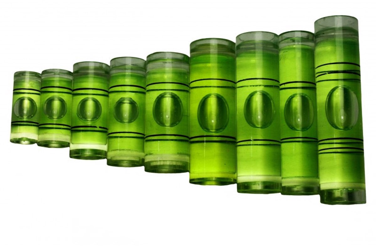 Set van 20 libellen voor waterpassen (maat 5: 6,5x18,0 mm)