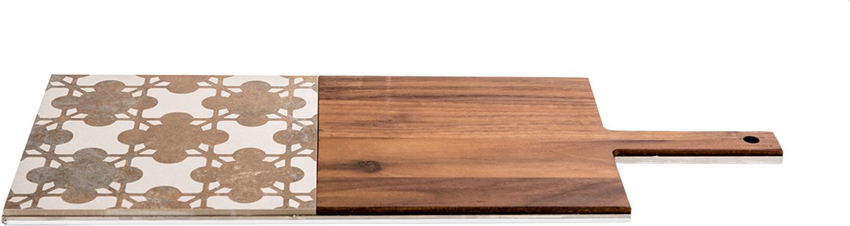 KnIndustrie In-Taglio 1 – Luxe Snijplank & Serveerplank – 20x52 cm – Bruin Hout – Design Centertafel Accessoire Kwaliteit Gemaakt in Italië