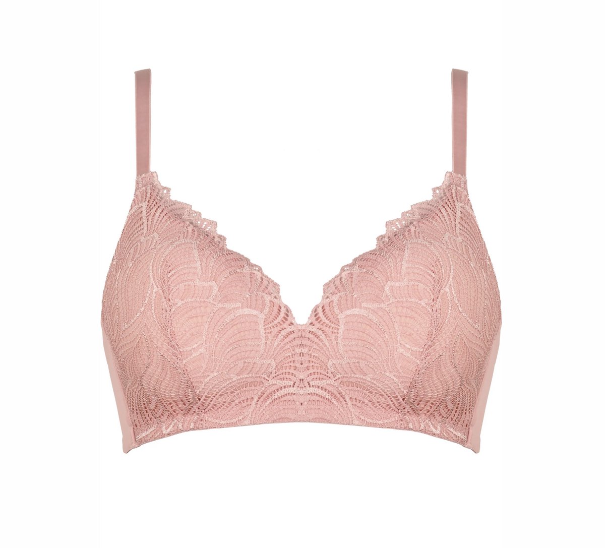 Naturana padded soft BH zonder beugels maat 95C pink rose