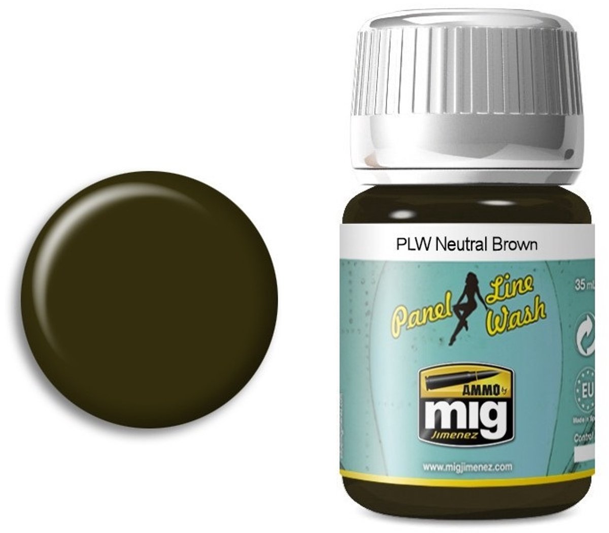 AMMO by Mig Jimenez Modelbouwdecoratie - MIG 1614 PLW Neutral Brown Effecten potje