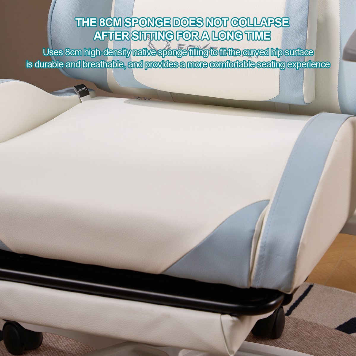 FOXSPORT Gamestoel Ergonomisch Verstelbaar Blauw - afbeelding 2