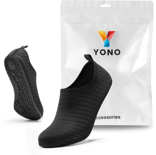 YONO Chaussures aquatiques pour Adultes - Chaussures de Natation Antidérapantes Femme et Homme - Zwart - Taille 44-45