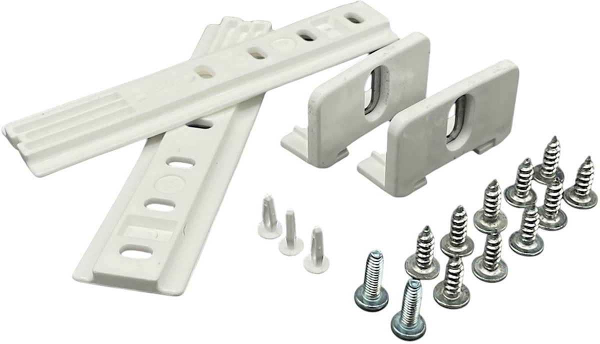 Fixem® 2 stuks deurgeleider van koelkast met sleepdeursysteem - Geschikt voor Liebherr en Miele 9086322 - 1878720 - koelkastdeur geleider - sleepscharnier van deur - Inclusief schroeven