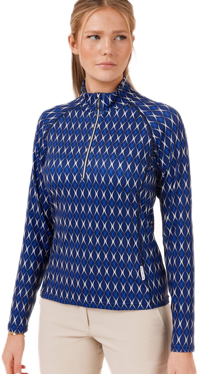 Func Factory dames Longsleeve Pully Shirley blue print maat 38 van Merkloos — afbeelding 3