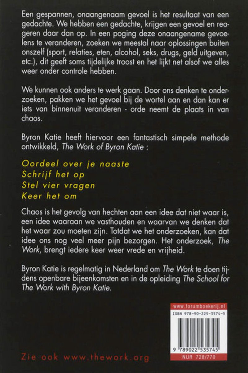 Vier Vragen Die Je Leven Veranderen - back cover