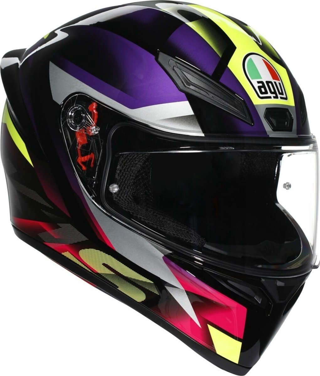 AGV K1 S Fastlap Zwart Lila Integraalhelm - Maat XXL - Helm