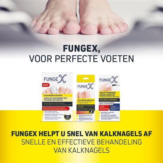 FungeX Kalknagel Pleister - Voetschimmel Behandeling - Alternatief Voetschimmel Creme - Zwemmerseczeem Behandeling - Schimmelnagel - Kalknagelbehandeling