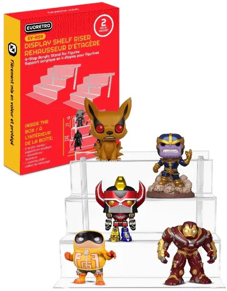 EVORETRO - Acrylic Display Trap voor Actiefiguren en Funko