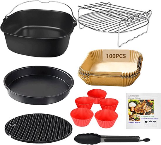 8x Air Fryer Grillrost Zubehör Heißluftfritteuse Rack für Ninja AF300UK/AF400UK