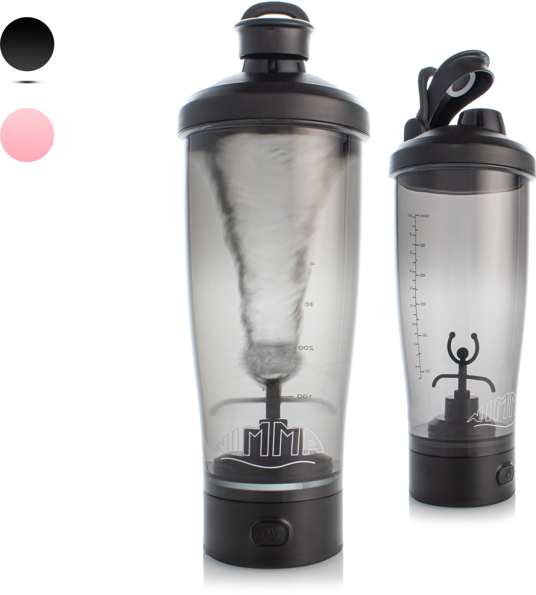 Goedkoopste Nimma Elektrische Shakebeker - 700ml - Met Mixer en Poeder Container - USB-C - Incl E-book - Zwart