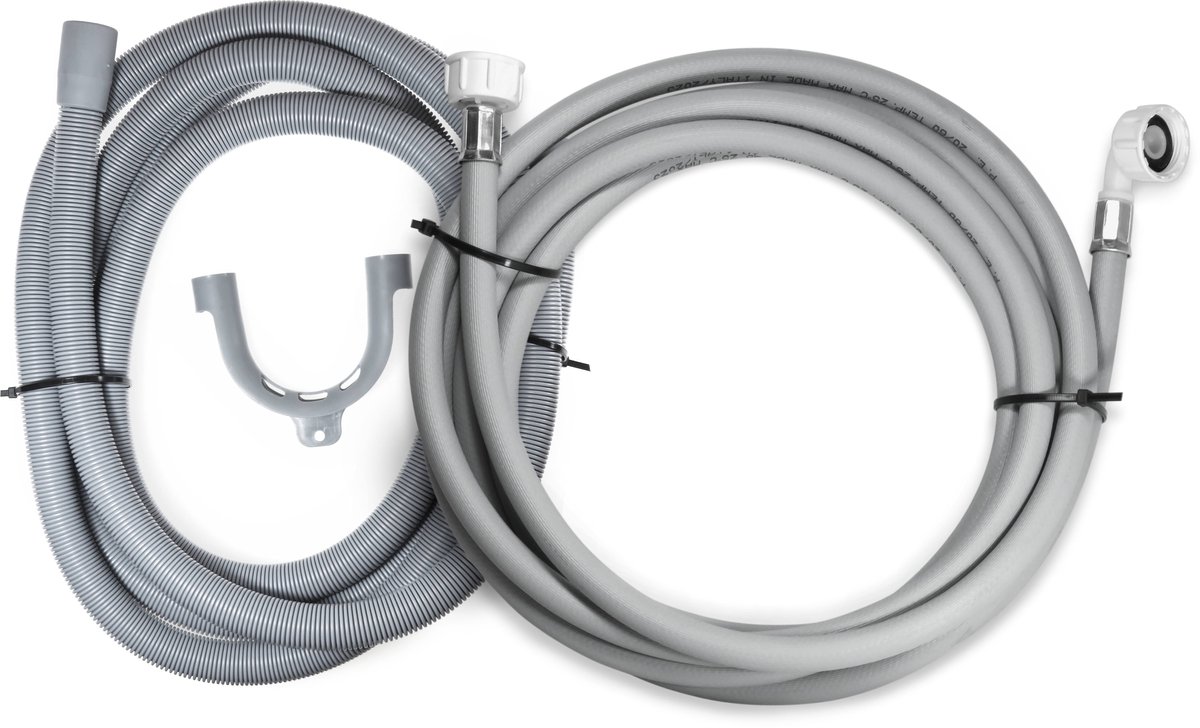 Dparts 5m aanvoerslang + 5m afvoerslang 19x22mm - Geschikt voor wasmachine en vaatwasser - Waterslang - aanvoer en afvoer slang - toevoerslang 500cm - 5 meter