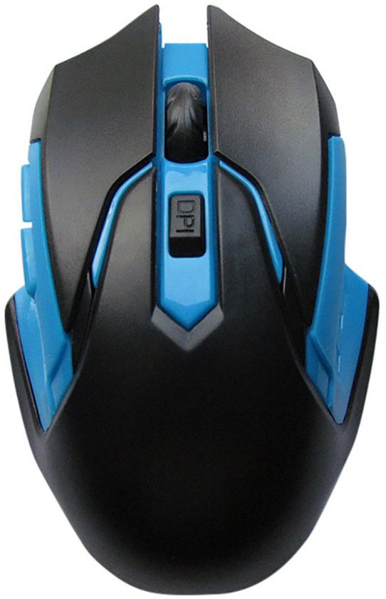 Bluetooth Draadloze Muis – 2.4GHz – Ergonomisch – 6 Knoppen – Verstelbare DPI 800-3200 – USB Nano-ontvanger – Voor Windows/Mac/PC/Laptop - Blauw