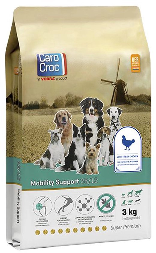 CaroCroc Hondenvoer Mobility Support hondenbrokken 3kg