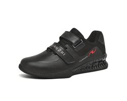 Bovista Powerlift Schoenen - Powerlifter - Weightlifting - Squat - Gewichthef - Gym Schoenen - Sneaker - Zwart - Maat 47.5
