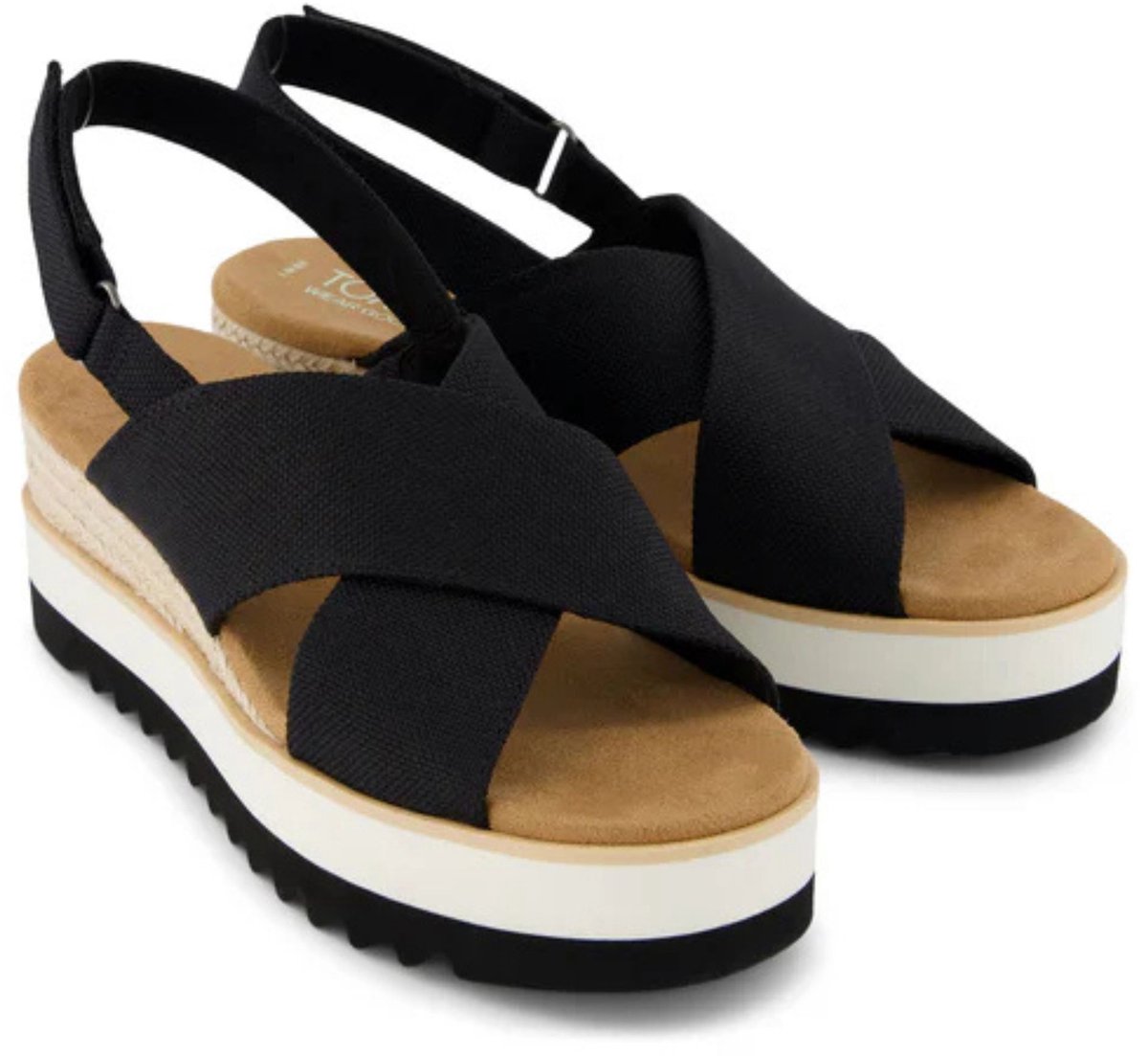 Toms Diana Crossover Sandalen - Dames - Beige - Maat 41