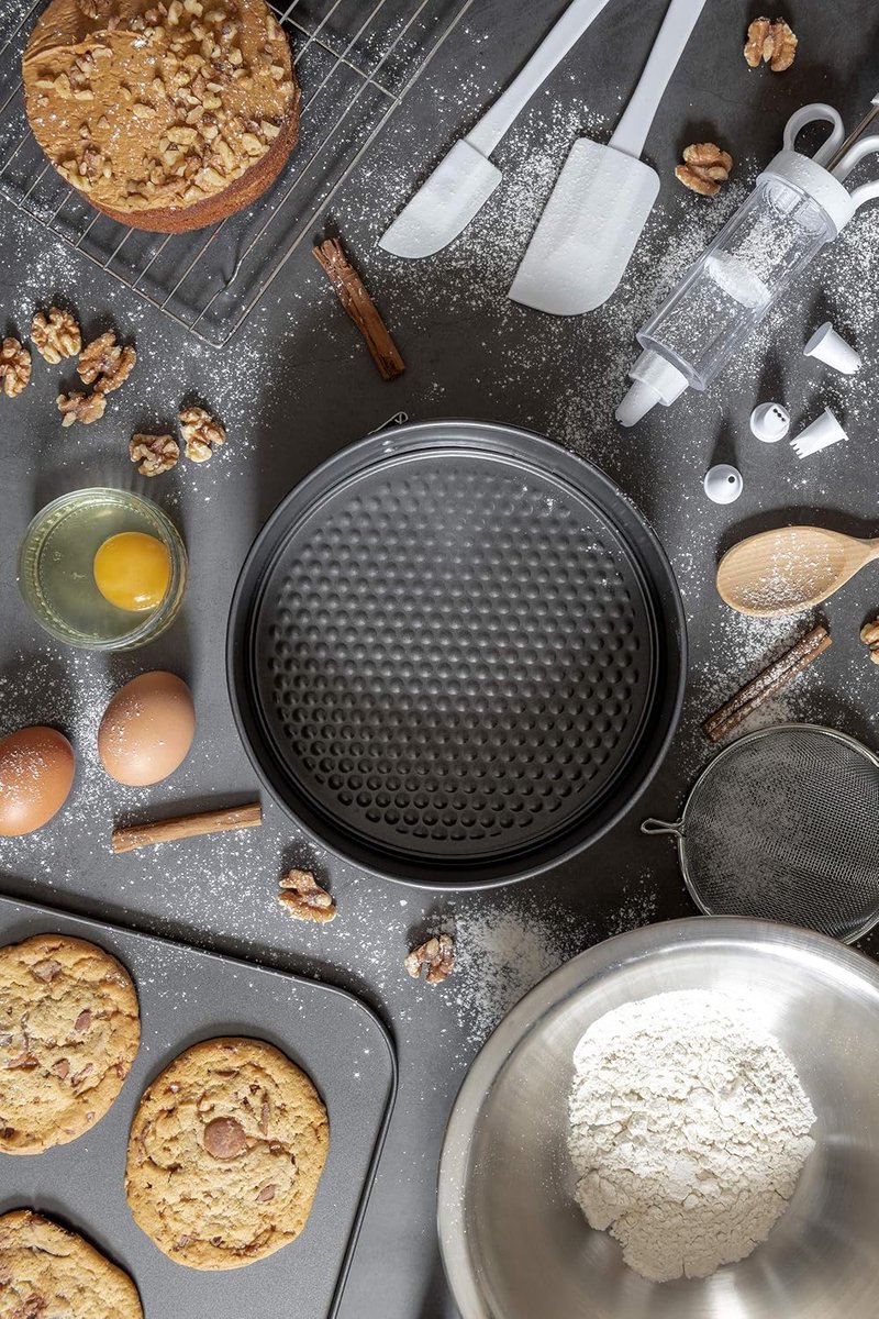 Chef Aid Springvorm 20 cm - Ronde Taartvorm met Losse Bodem - Antiaanbaklaag - Bakvorm - PFAS-vrij – foto 4