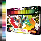 Textielstiften - 40 stuks - Wasbaar - Textielmarkers - Kledingstiften