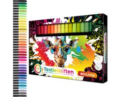 Textielstiften - 40 stuks - Wasbaar - Textielmarkers - Kledingstiften