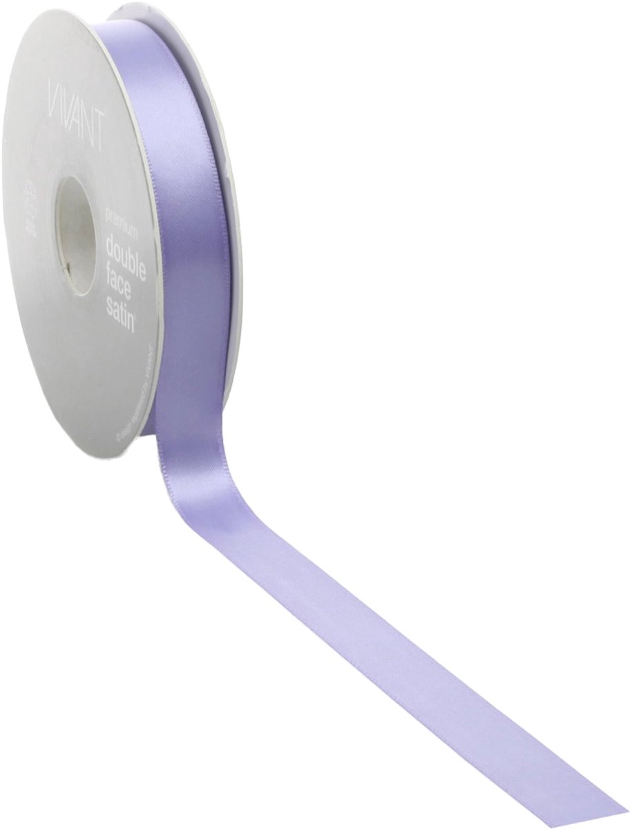 Lavendel Satijnlint – 25 mm × 25 m – polyester