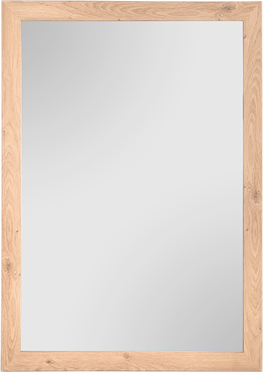 Spiegel - Trio Tiel - Wandspiegel - 48x68cm - MDF - Artisanaal Eiken